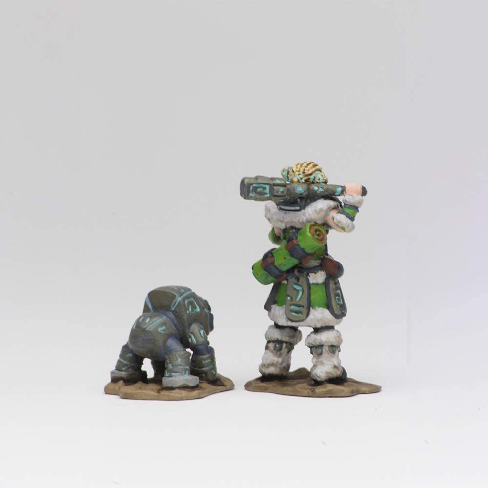 Girl Druid & Stone Creature: WizKids Wardlings WZK 73314