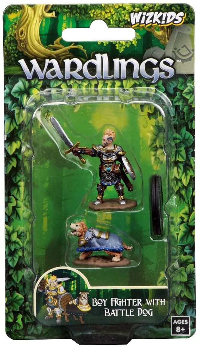 Boy Fighter & Battle Dog: WizKids Wardlings WZK 73320