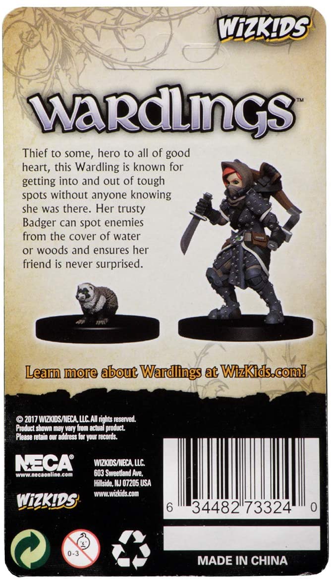 Girl Rogue & Badger: WizKids Wardlings WZK 73324