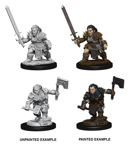 Dwarf Female Barbarian: Pathfinder Battles Deep Cuts WZK 73694