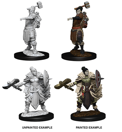 Female Half-Orc Barbarian: D&D Nolzur's Marvelous Miniatures WZK 73703