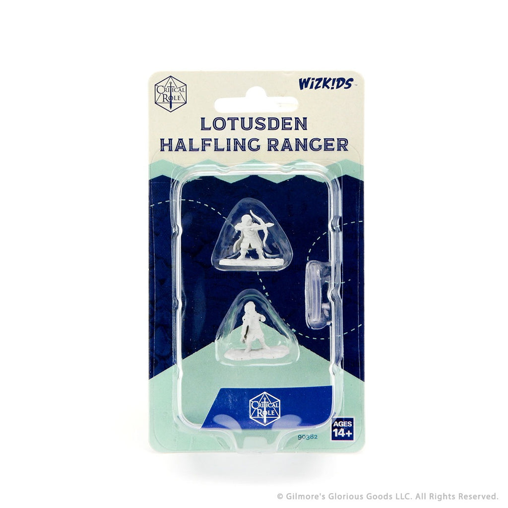 Critical Role Unpainted Miniatures: W1 - Lotusden Halfling Ranger Male WZK 90382
