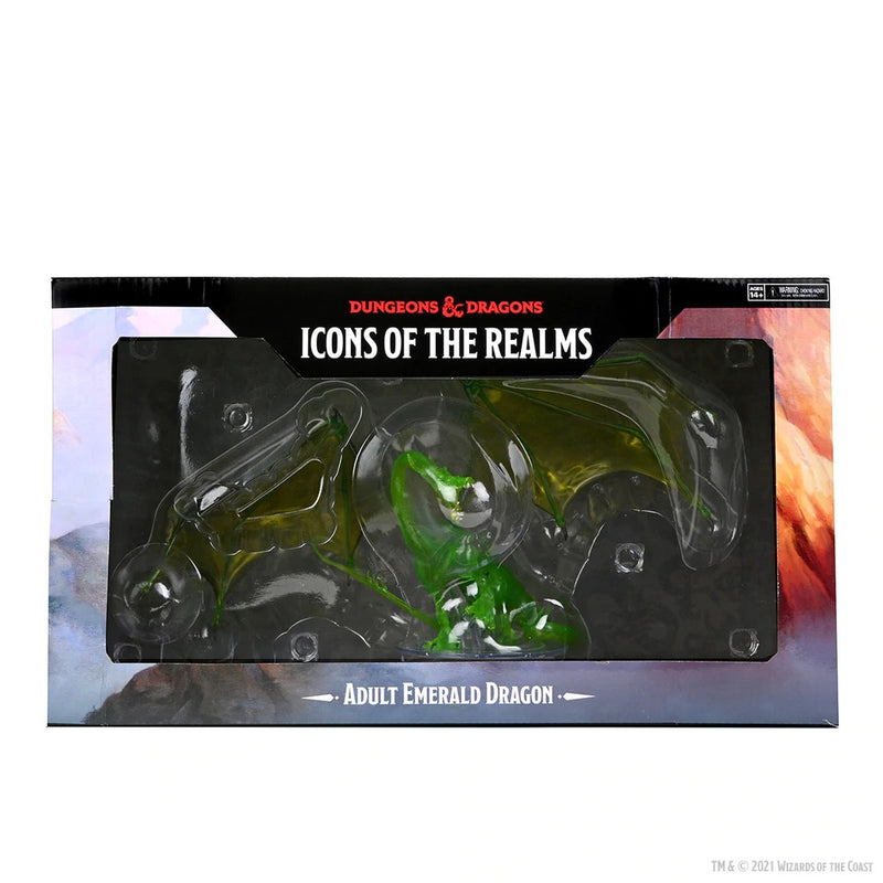 Adult Emerald Dragon: Premium Figure - D&D Icons of the Realms WZK 96064