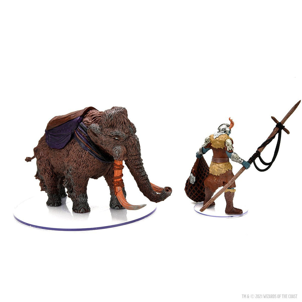 Snowbound Frost Giant and Mammoth: Premium Set - D&D Icons of the Realms WZK 96077