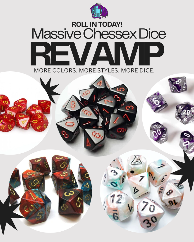 A Fresh Roll: The Hidden Lair’s Chessex Dice Inventory Just Got a Major Upgrade