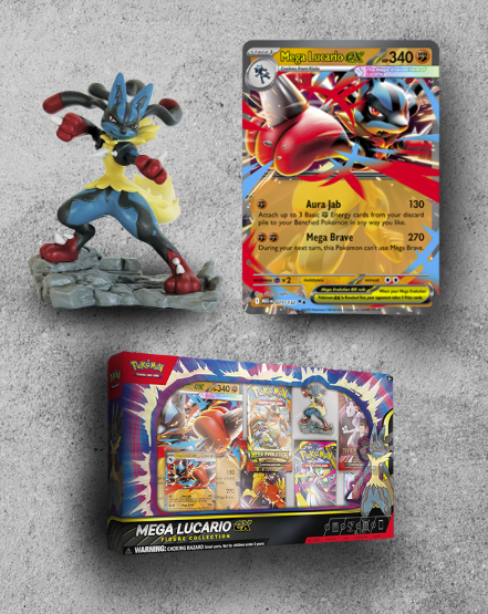 Get Ready: Pokémon TCG – Mega Lucario ex Figure Collection (Releasing Nov 7)