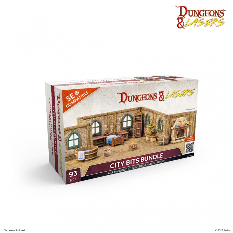 Archon Studio Dungeons and Lasers: City Bits Bundle (D&L: Expansion Sets)
