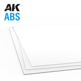 AK Interactive ABS Sheet - 1.5mm thickness x 245 x 195mm x 1 unit