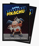 Pokemon Card Sleeves : Detective Pikachu Mr Mime 65 ct