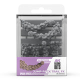 AK Interactive Jump-Pack Trail FX - Basing Bits (6 Pieces)