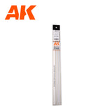 AK Interactive Styrene Half Cane - 4.00 x 350mm x 3 Units