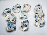 Boraelis Aquerple/black Set of Ten d10 Dice