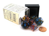 Nebula Primary/blue Polyhedral 7-Die Set