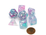 Nebula Wisteria/white Polyhedral 7-Die Set