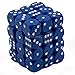 Chessex CHX25806 Dice-Opaque: 36D6 Set, Blue/White