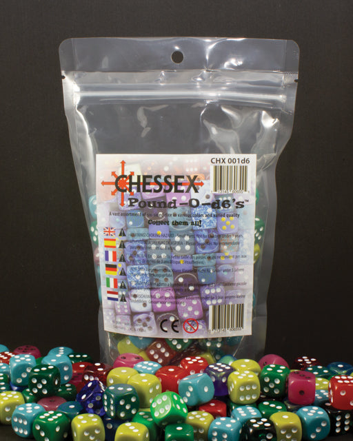 Chessex Pound-O-d6's (Approx. 80-100 d6 Dice) CHX 001D6