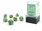 Marble: Mini-Polyhedral Green/Dark Green 7-Die Set CHX 20409