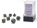 Festive: Mini-Polyhedral Mosaic/Yellow 7-Die Set CHX 20450