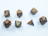 Gold / Silver: Lustrous Mini-Polyhedral Dice Set (7's) CHX 20493