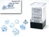 Icicle / Light Blue Luminary: Borealis Mini-Polyhedral Dice Set (7's) CHX 20581