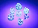 Icicle / Light Blue Luminary: Borealis Mini-Polyhedral Dice Set (7's) CHX 20581