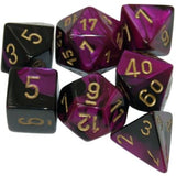 MINI GEMINI 7-DIE SET BLACK-PURPLE/GOLD