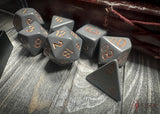 Dark Grey / Copper: Opaque Polyhedral Dice Set (7's) CHX 25420