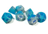 Gemini: Poly Pearl Turquoise-White/Blue Luminary 7-Die Set CHX 26465