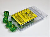 Maple Green / Yellow: Borealis d10 Dice Set (10's) CHX 27365