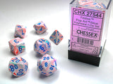 Pop Art / Blue: Festive Polyhedral Dice Set (7's) CHX 27544