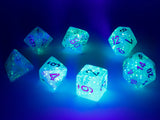 Sky / Silver: Luminary Polyheldral Dice Set (7's) CHX 27566