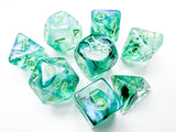 Kelp / Light Green Luminary: Borealis Polyhedral Die Set (7's - with bonus die) CHX 30054