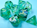 Kelp / Light Green Luminary: Borealis Polyhedral Die Set (7's - with bonus die) CHX 30054