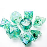 Lab Dice 6: Borealis: Poly Kelp/Light Green 7-Die Set CHX 30054