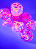 Black Light Special / White: Nebula Polyhedral Die Set (7's - with bonus die) CHX 30057