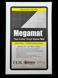 Chessex Reversible Megamat: 1" Black-Grey Squares CHX 97480