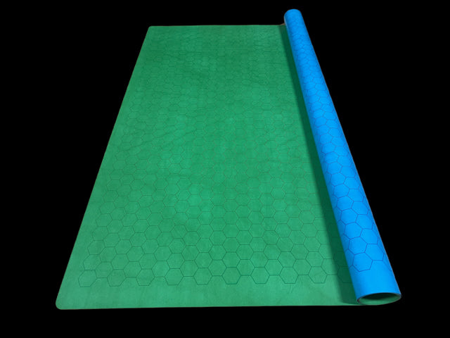 Chessex Reversible Megamat: 1" Blue-Green Hexes CHX 97665