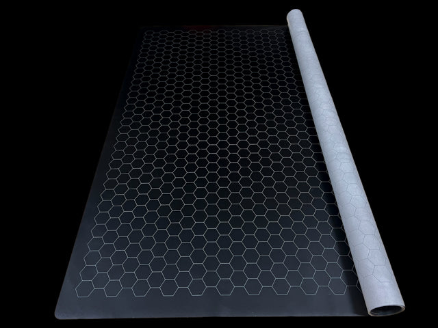 Chessex Reversible Megamat: 1" Black-Grey Hexes CHX 97680