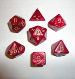 Pearl Finish 7 Piece Polyhedral Dice Set - Red CYC 06410