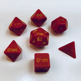 Fantasy D'oh! Opaque Dice - Red (Set of 7) CYC 06551