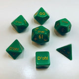 Fantasy D'oh! Opaque Dice - Green (Set of 7) CYC 06552