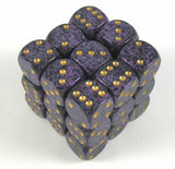 Speckled 12mm D6 Dice Set - Purple (27) CYC 7734