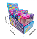 CANDYTIDE Glitter Ice Cube Squishy Stress Toy, Slow Rising TPR Squeeze Fidget Set