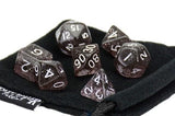 Black Sparkle Dice - 7 Piece Set ERD 103