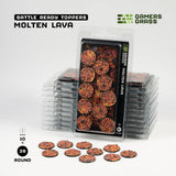 Battle Ready Toppers: Molten Lava- Round 28mm (x10)