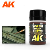 AFV Series: Dark Brown Wash for Green Vehicles LTG AK-045