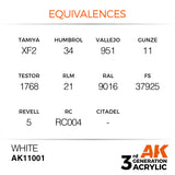 3Gen Acrylics: White - Intense LTG AK-11001