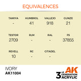 3Gen Acrylics: Ivory - Standard LTG AK-11004