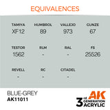 3Gen Acrylics: Blue Grey - Standard LTG AK-11011