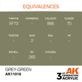 3Gen Acrylics: Grey Green - Standard LTG AK-11016